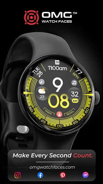 OMG 340 - Minimal Watch Face screenshot 3