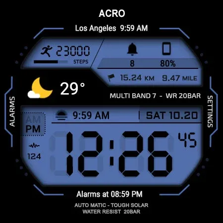 ACRO Genix Digital watchface screenshot 27