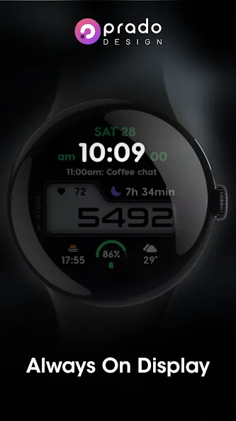 PRADO 73 Digital Watch Face screenshot 5