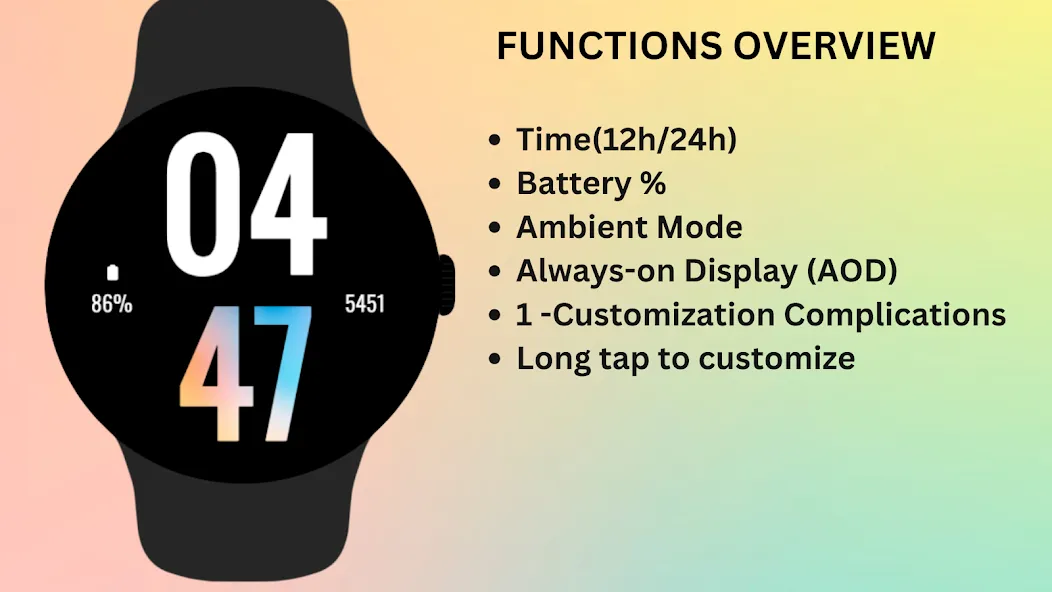 DigitGlow Watch Face screenshot 5