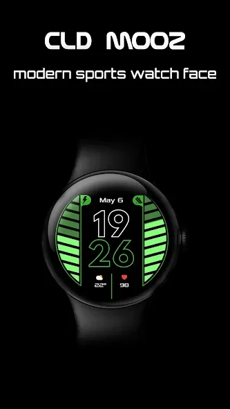 CLD M002 Watch Face for WearOS screenshot 1
