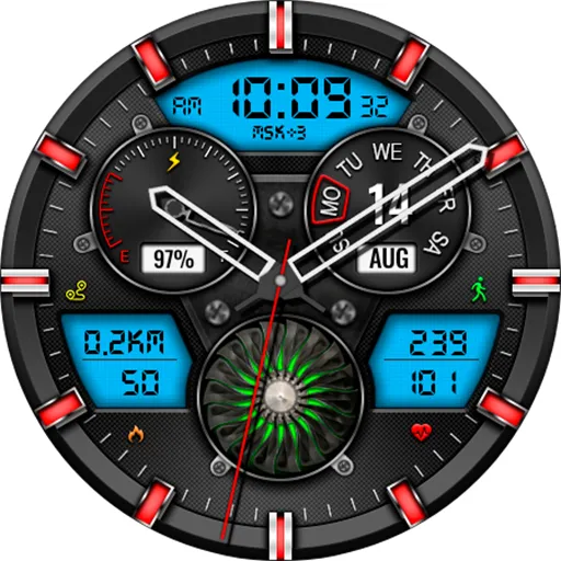 Hybrid CLOUD URX138 Watch face screenshot 22