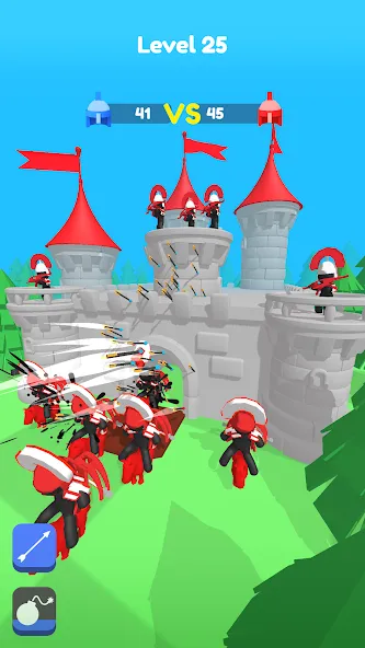 Merge Archers: Salvar la corte screenshot 7