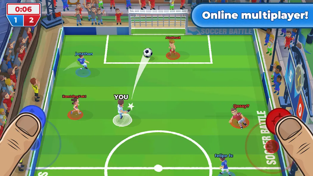 Soccer Battle - PvP Football screenshot 1