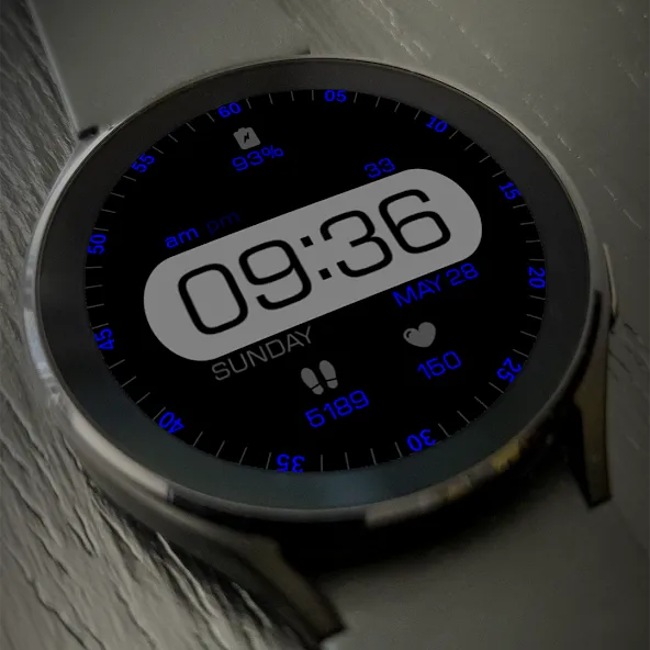 Key060 Digital Watch Face screenshot 2