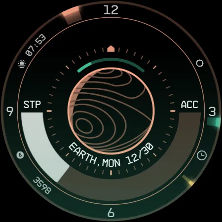 Planet in stars Watch Face screenshot 10