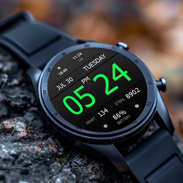 Key WF34 Digital Watch Face screenshot 1
