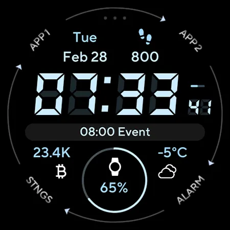 Marine Digital: Watch face screenshot 8