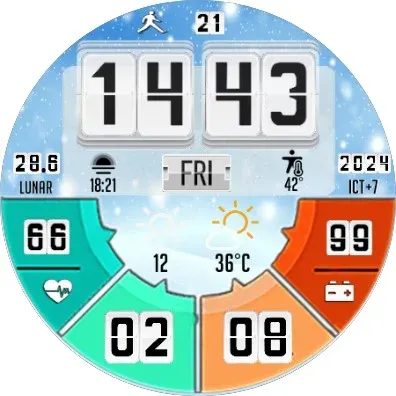 N-SPORT513 DigitalWeather Face screenshot 14