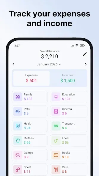 Sumlio: Expense & Budget screenshot 1
