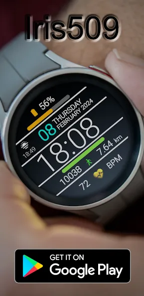 Iris509 Digital Watch Face screenshot 4