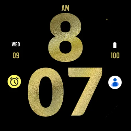 Big Gold Watch Face screenshot 5