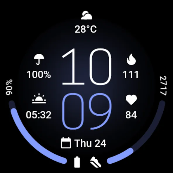 MDS422 Minimal Watch Face screenshot 8