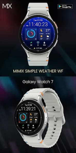 MIMIX Simple Weather Watchface screenshot 1