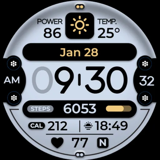 OMG 326 - Digital Watch Face screenshot 24