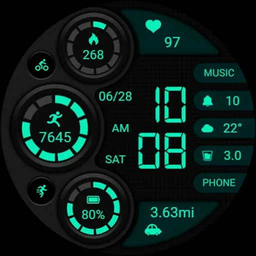 Retro Green ZKin Watch screenshot 8