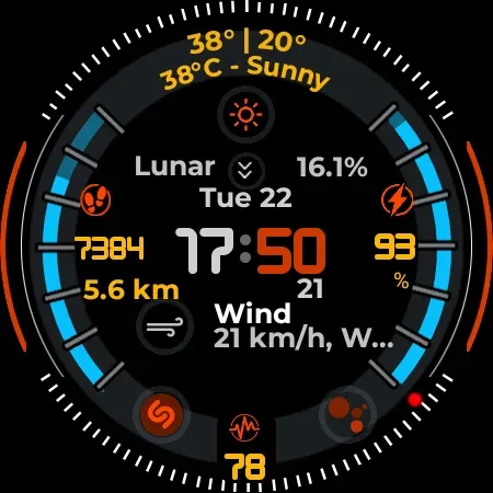Digital Watch Face CUE124 screenshot 15