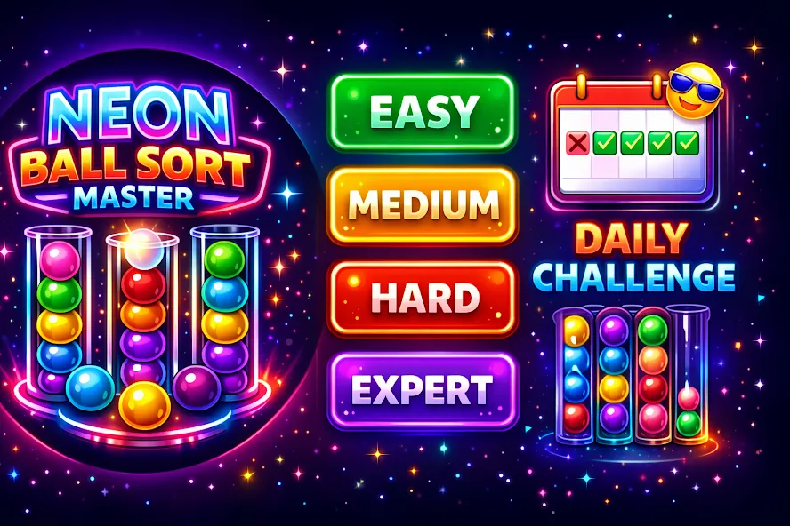 Ball Sort Color Sort Offline screenshot 1