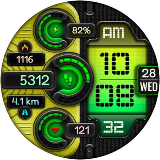Digital DUBAS URX22 Watch face screenshot 19