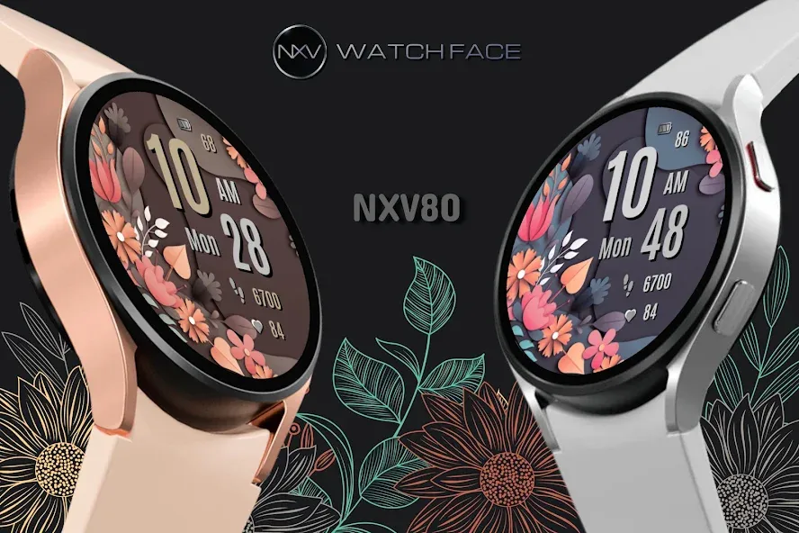 NXV80 Vibrant Watch Face screenshot 1