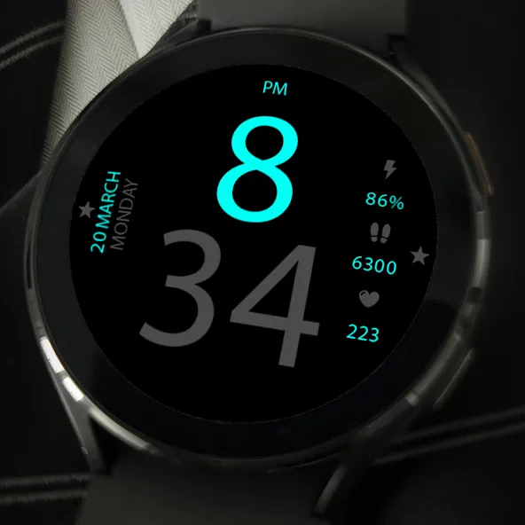 Key036 Digital Watch Face screenshot 5