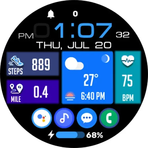 Tiles Window Watch Face NTV556 screenshot 28