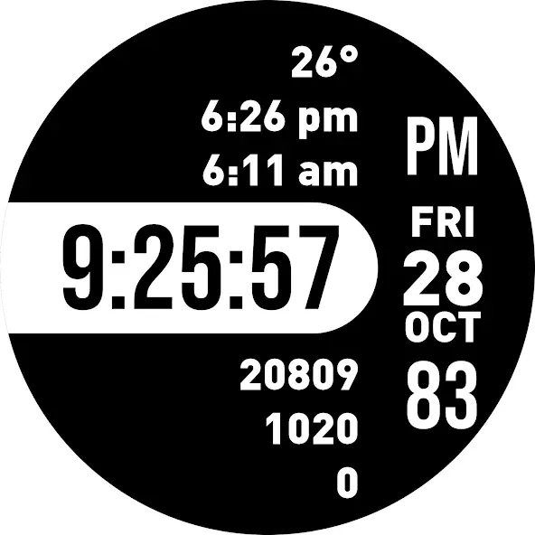 Focused Watch Face screenshot 33