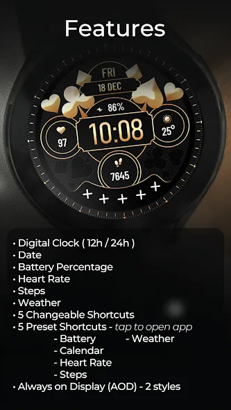 TVV Royal Digital Watch Face screenshot 3