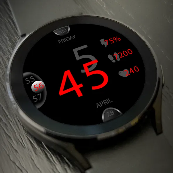 Key047 Digital Watch Face screenshot 2