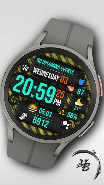 Digital Watch Face MB368 screenshot 5