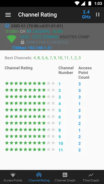 WiFi Analyzer (open-source) screenshot 10