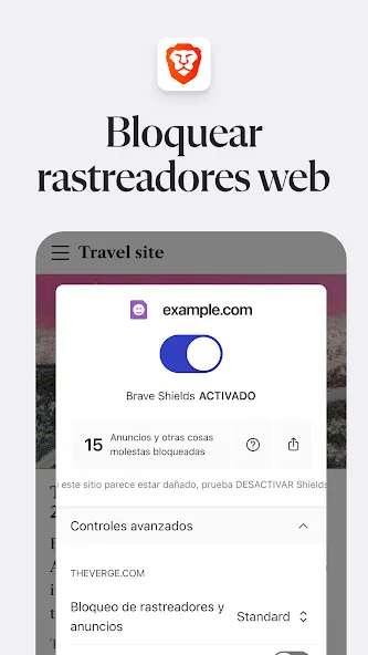 Navegador web privado Brave screenshot 4