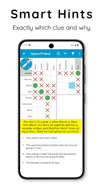 Logic Grid Puzzles: Brain Game screenshot 4