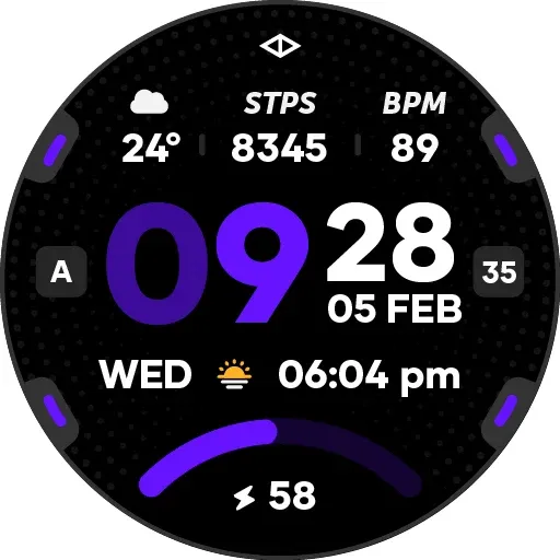 Rush 3: Digital Watch Face screenshot 28