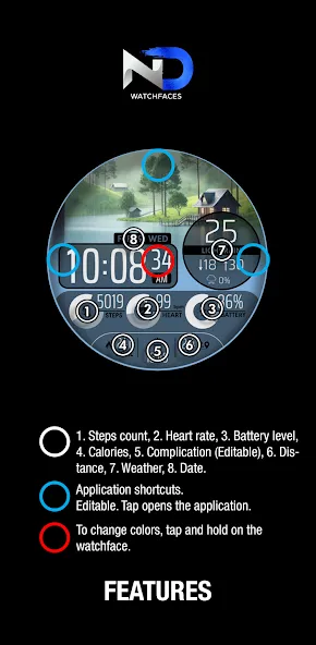 Weather Watchface — NDW067 screenshot 8