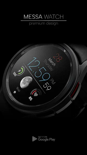 Minimal Watch Face Moon Lux screenshot 4