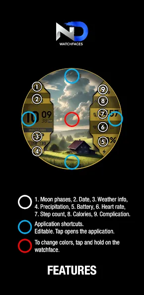 Weather Watchface — NDW076 screenshot 7