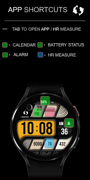 Modern Digital Watch Face IN21 screenshot 4