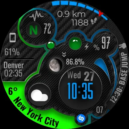 Digital Watch Face CUE104 screenshot 12