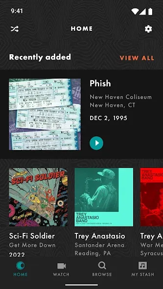 LivePhish screenshot 1