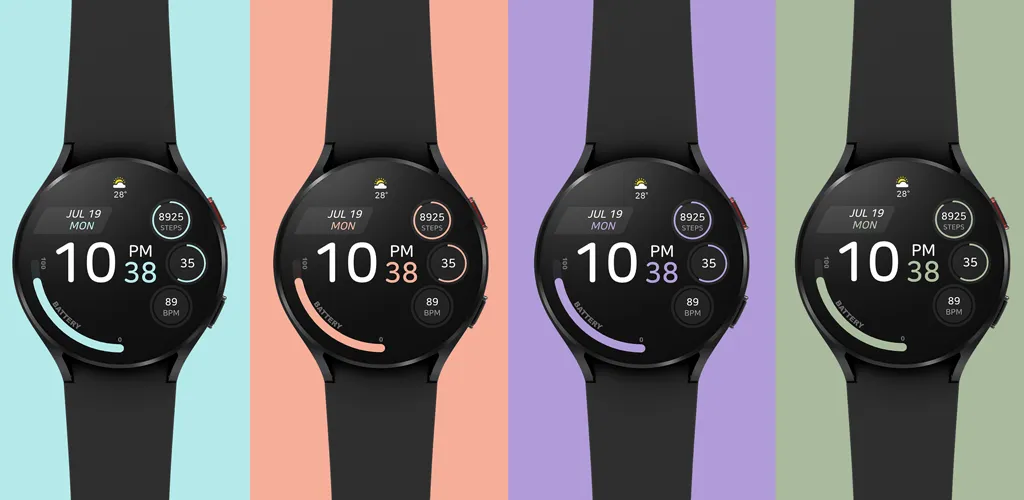 JJ-Digital006M Watch Face screenshot 5