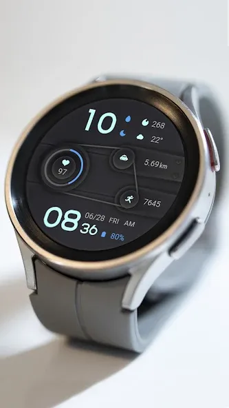Blue Imitation For Wear OS screenshot 4