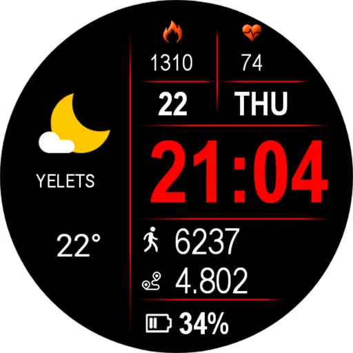 Digital Retix Watch Face screenshot 14