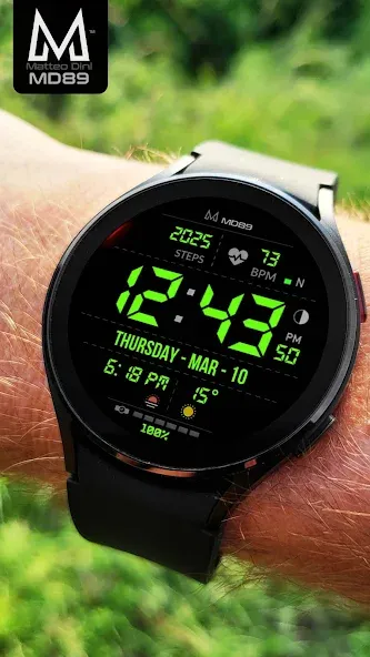 MD89 Minimal Digital watchface screenshot 3