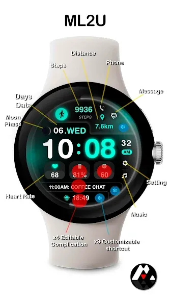 ML2U 175 Watch Face screenshot 2