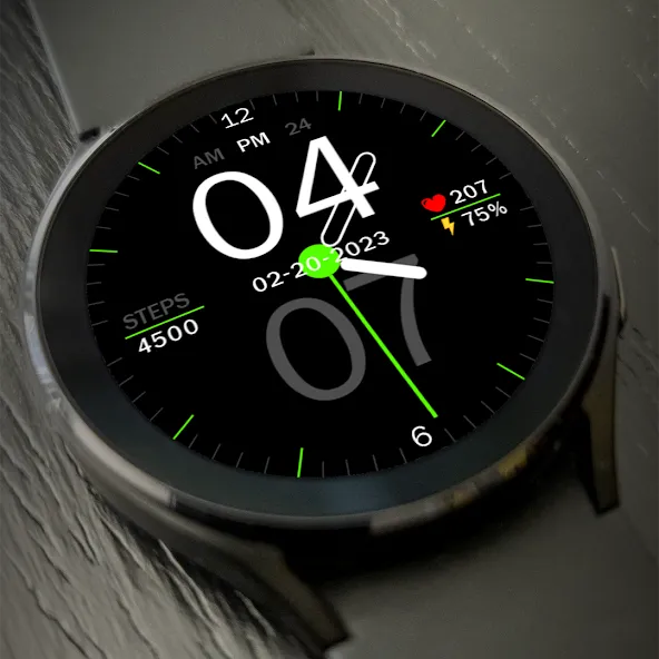 Key027 Hybrid Watch Face screenshot 2