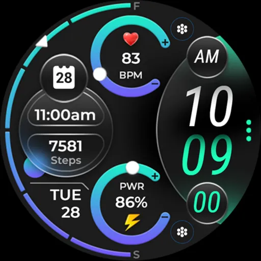 OMG 339 Hybrid Watch Face screenshot 26