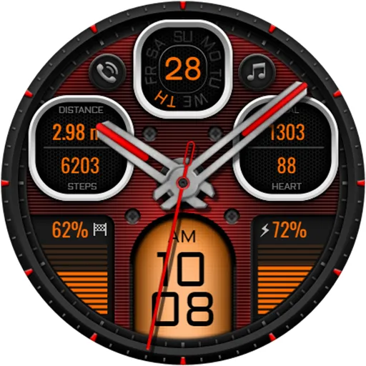 Hybrid TURAKON WS72 Watch face screenshot 16