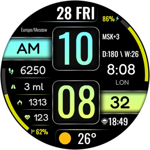 DIGI STRUMAN URX134 Watch face screenshot 13
