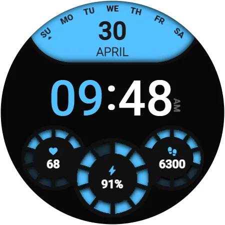 DS D002 - Digital watch face screenshot 7